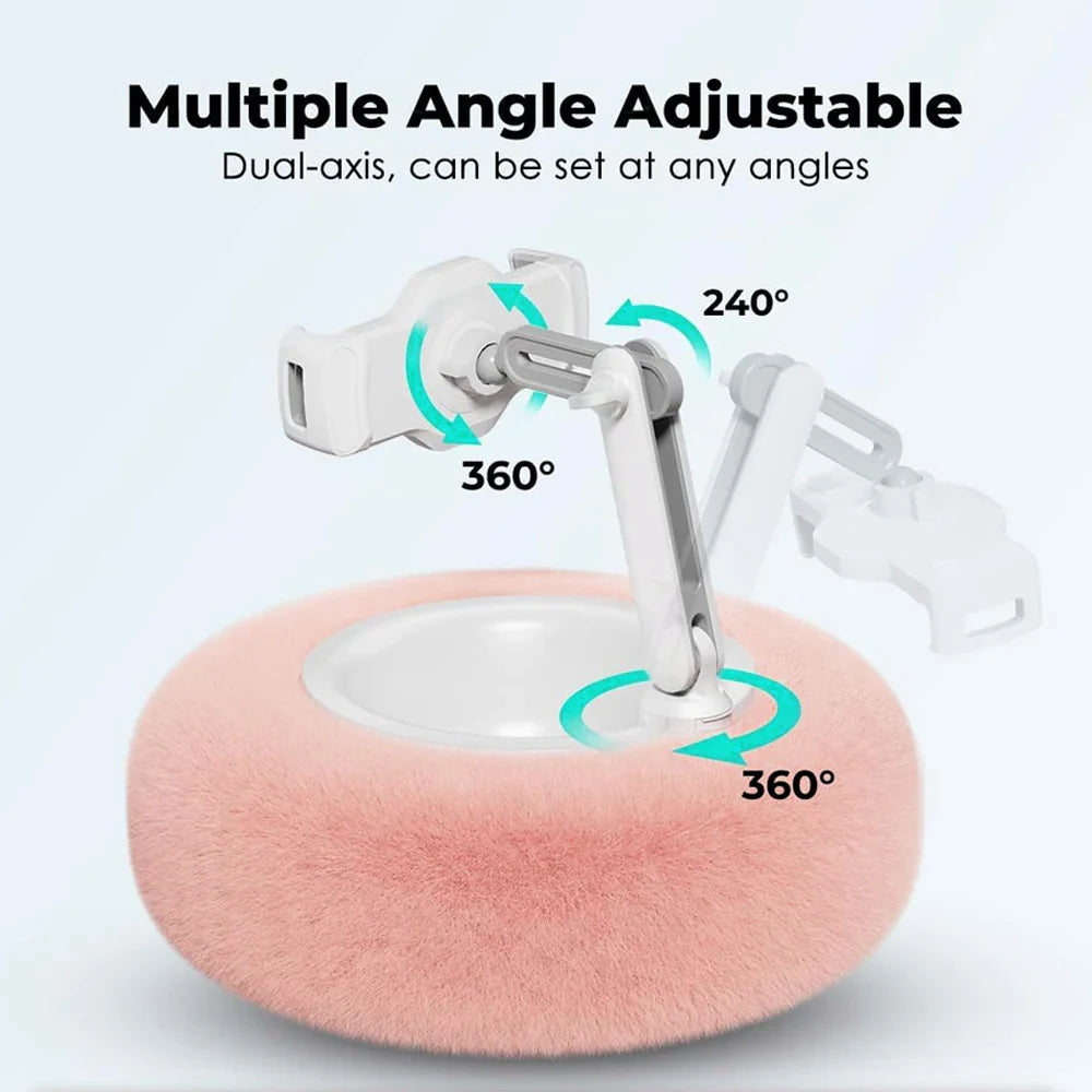 Adjustable Plush Pillow Tablet & Phone Stand For Live Streaming & Video Chat - Image 3