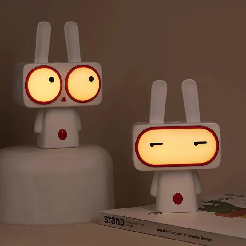 Rabbit Led Night Light Usb Rechargeable Cute Light Gift - Image 3