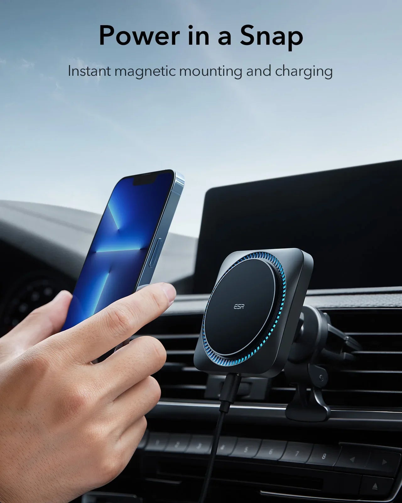 Car Air Vent Magsafe Wireless Mobile Charger - Image 9