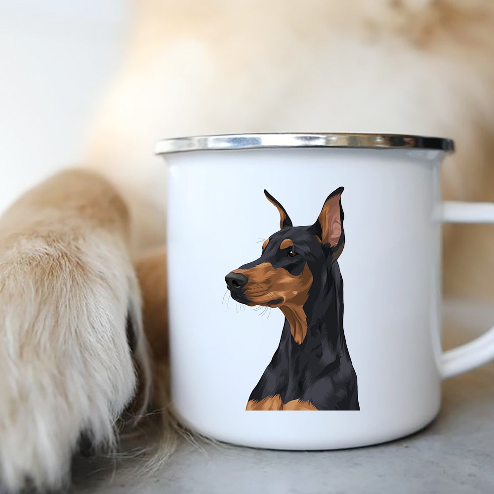 12Oz Printed Enamel Dog Mugs - Image 14