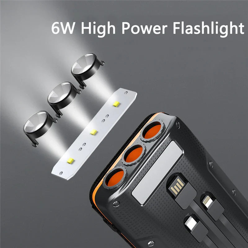 Multifunctional Solar Power Bank Quick Wireless Charger - Image 14
