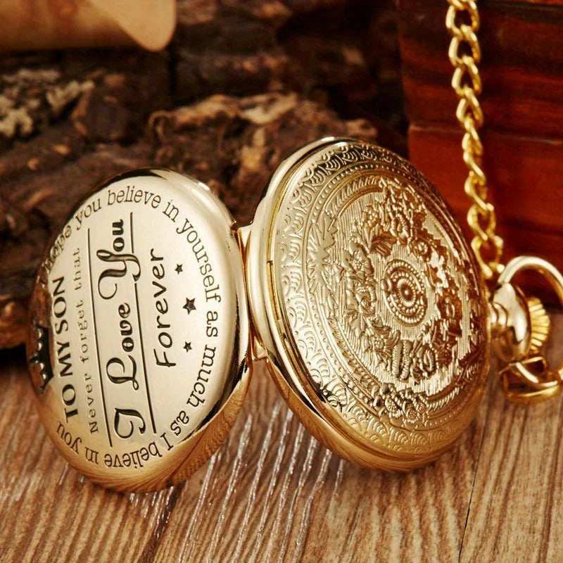Engraved Vintage Pocket Watch - Image 9