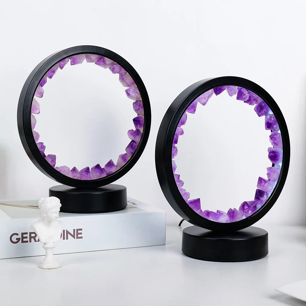 Natural Gemstone Crystal Lamp - Image 5