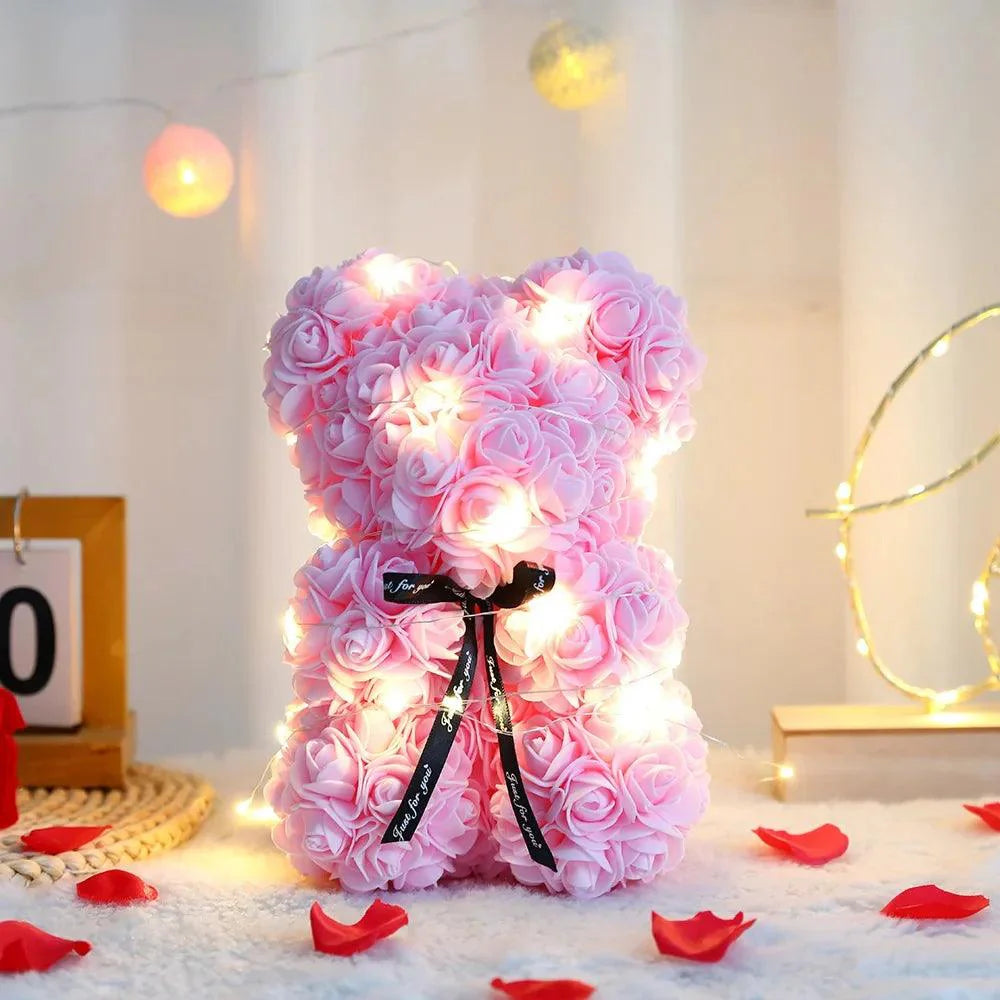Teddy Rose Flower Bear - Image 10