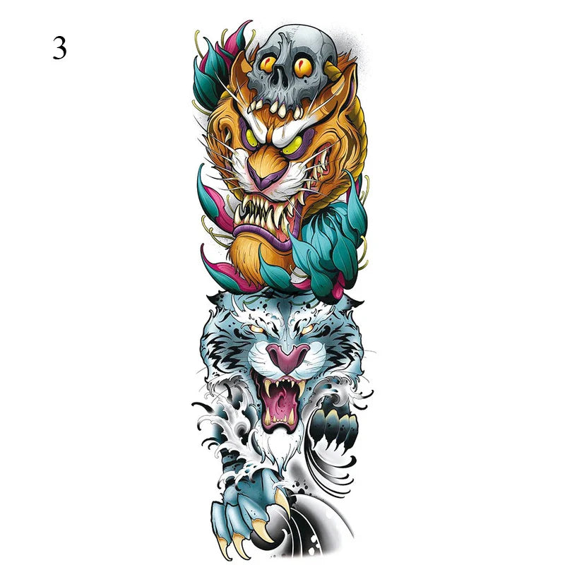 Full Arm Temporary Tattoos - Image 22