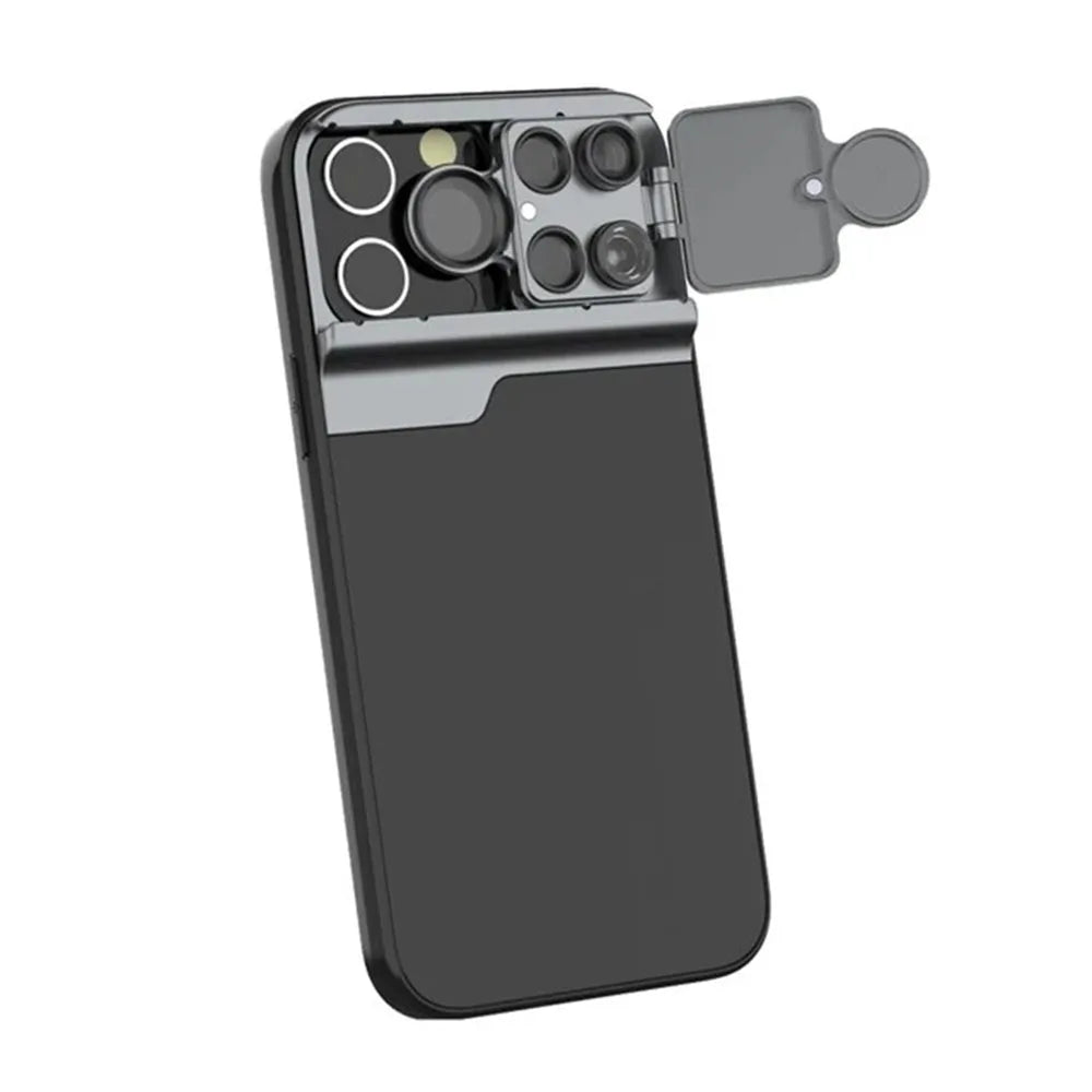 5 In 1 Mobile Fisheye Telephoto Lens Case - Image 4
