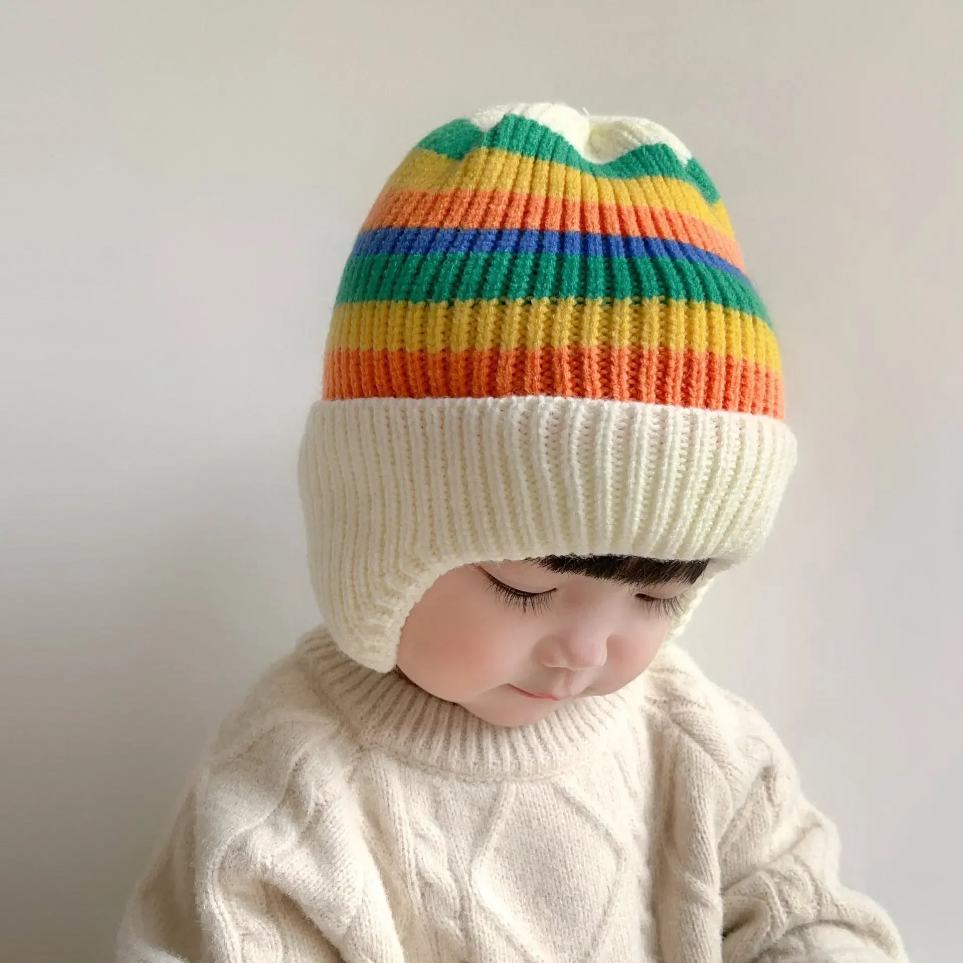 Baby Wool Hat Cute Bear - Image 6