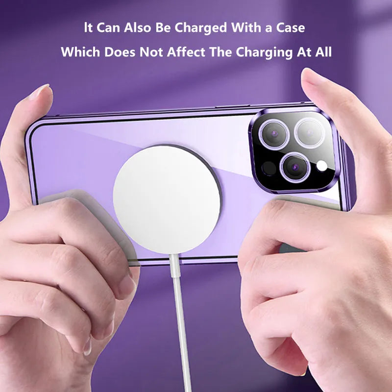 Double Sided Magnetic Glass Anti-Peep Mobile Case - Image 14