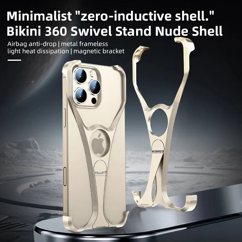 Alloy Metal Frameless Phone Case - Image 3