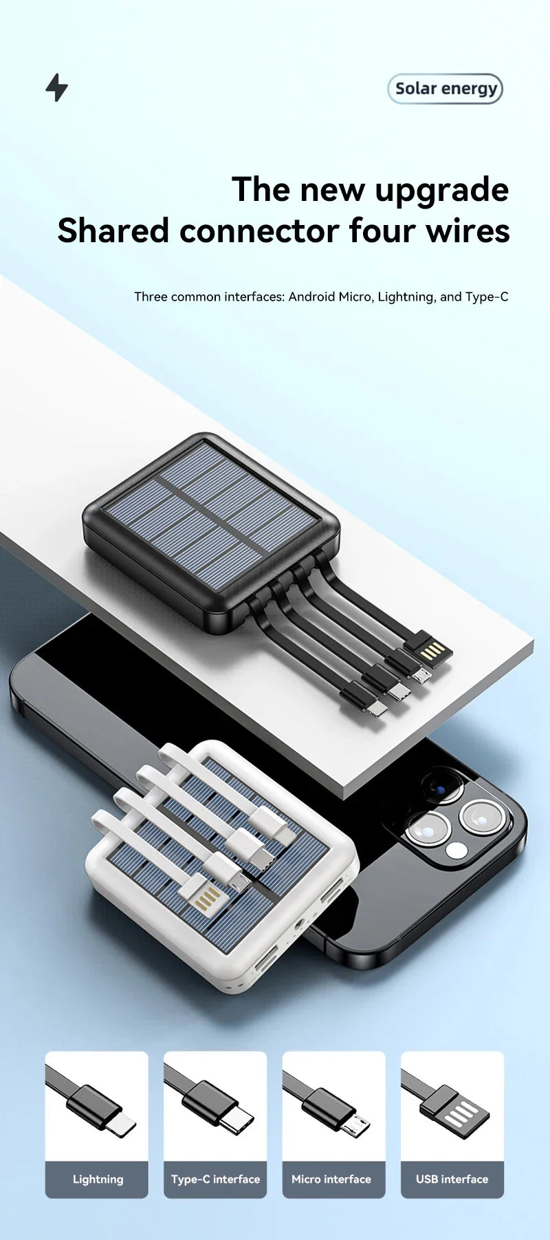 4 In 1 Solar Charging Power Bank - Image 13