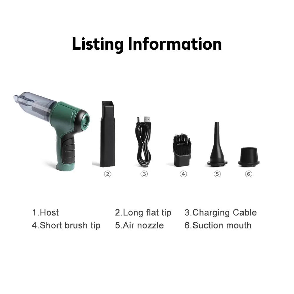 Cordless Vacuum Cleaner | Blowable Portable Cordless Car Vacuum - Image 8