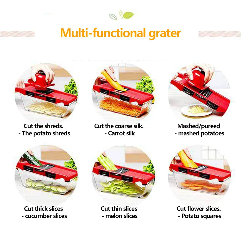 7 In 1 Eco-Friendly Steel Blade Vegetable Cutter - Image 5