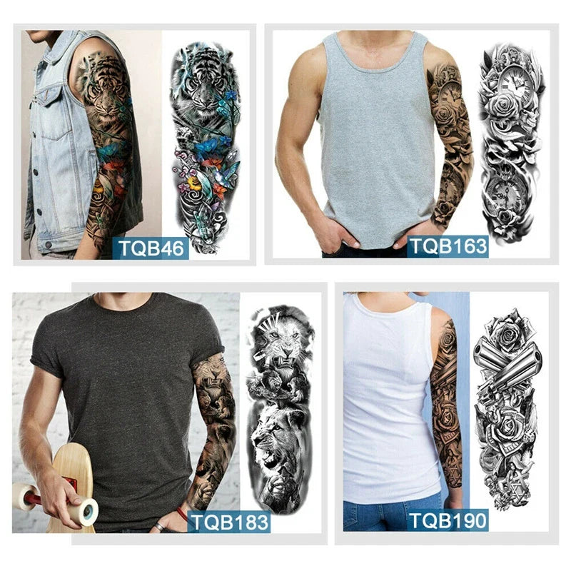 Full Arm Temporary Tattoos - Image 3