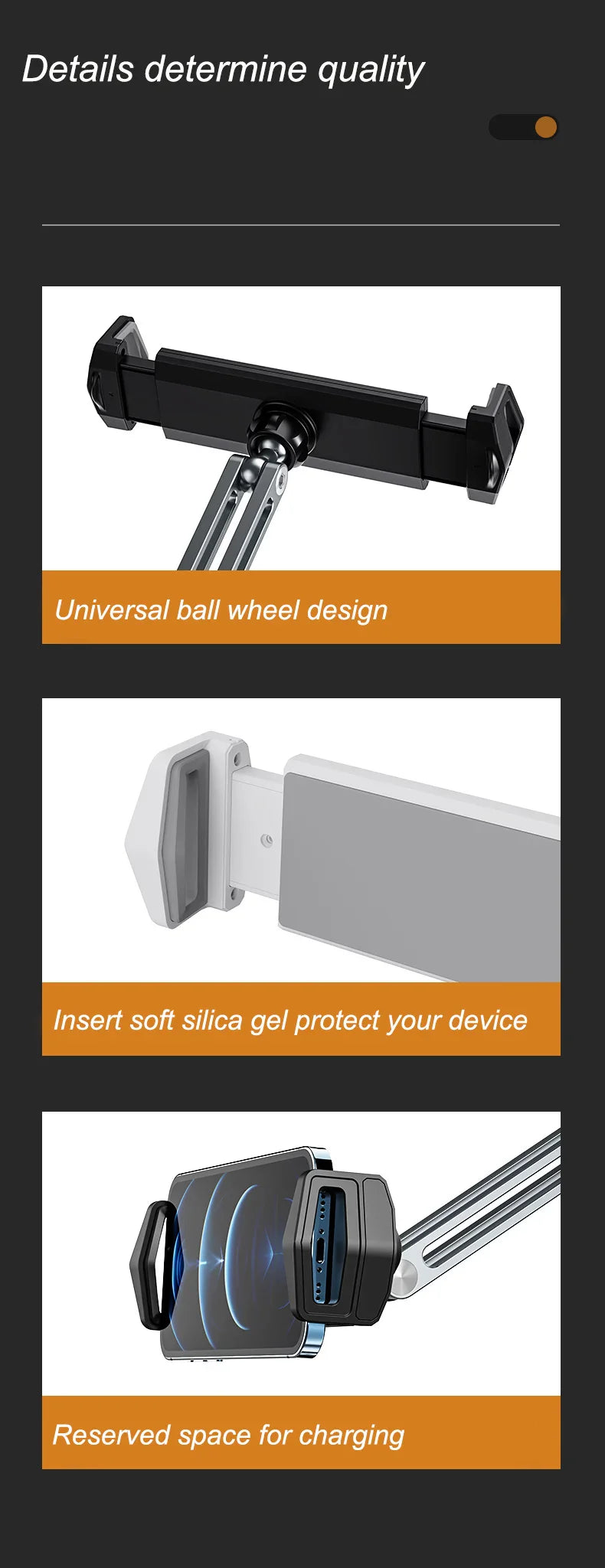 Multifunctional Alloy Desk Tablet Bracket - Image 13