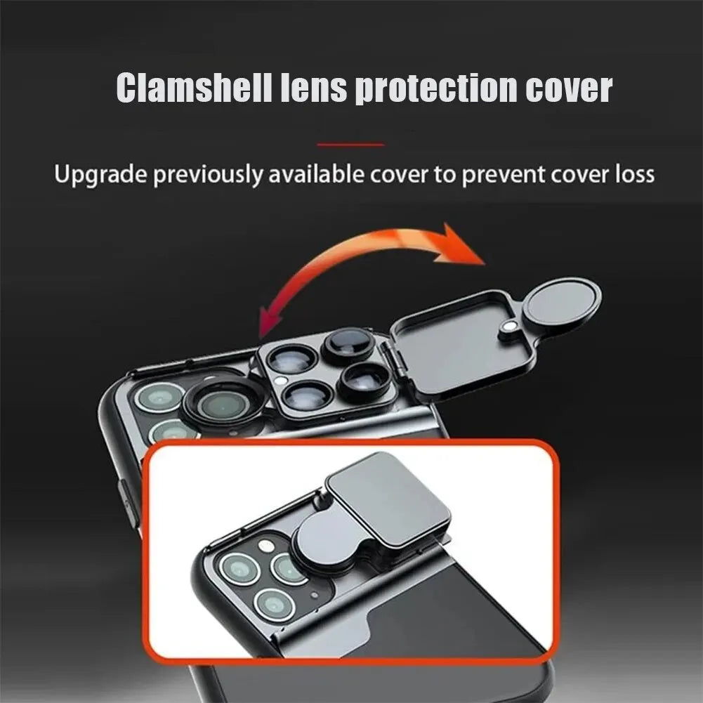 5 In 1 Mobile Fisheye Telephoto Lens Case - Image 6