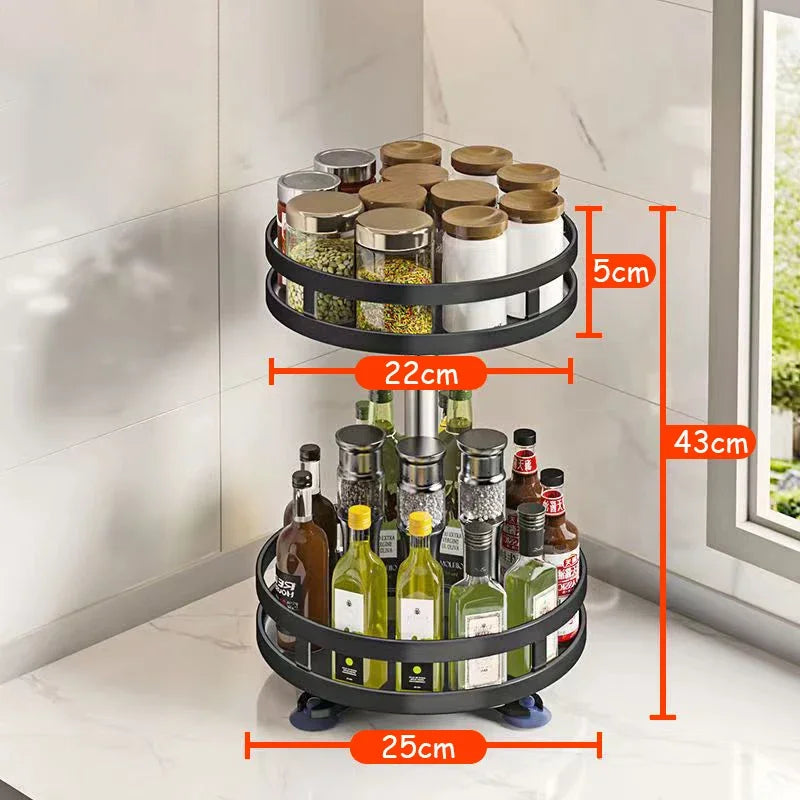 360 Rotating Spice Rack Organizer - Image 4
