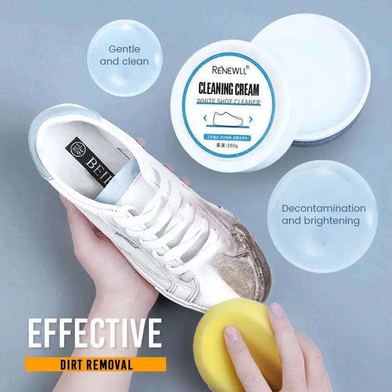 Shoe Whitening Cream With Wipe Sponge - Image 4