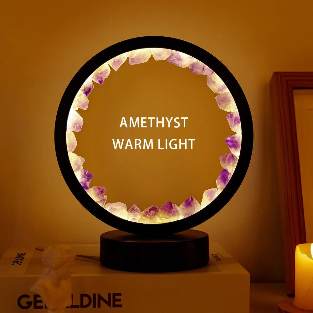 Natural Gemstone Crystal Lamp - Image 12