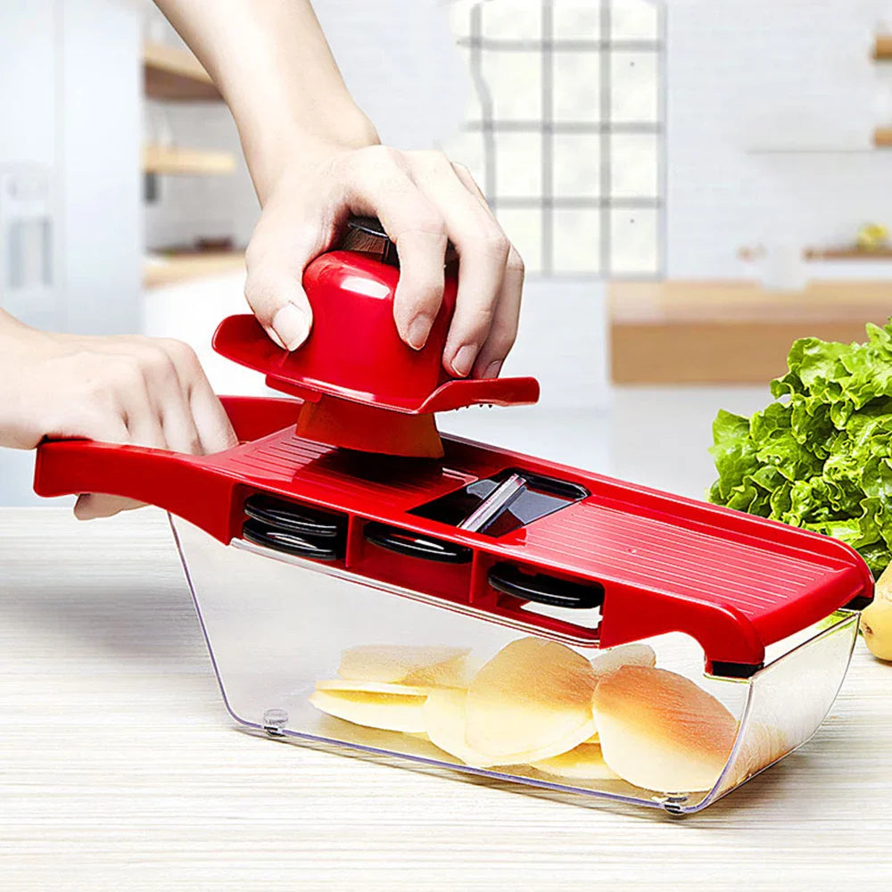 7 In 1 Eco-Friendly Steel Blade Vegetable Cutter - Image 3