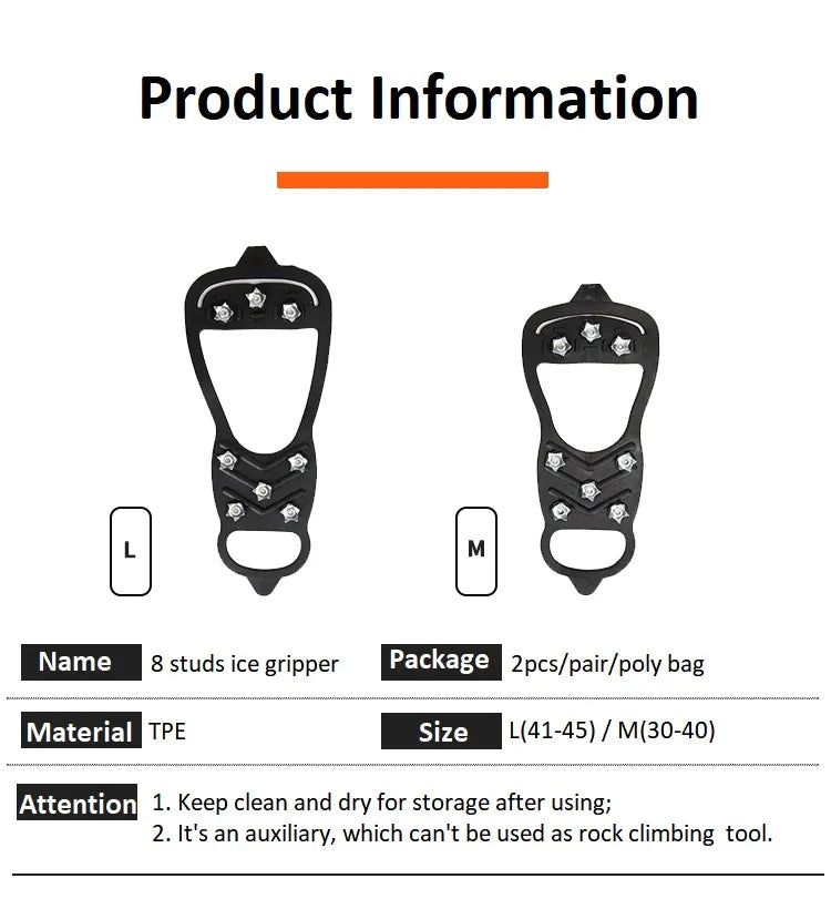 Anti-Skid Snow Climbing Spikes 1 Pair - Image 17