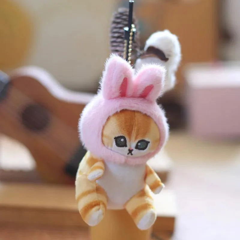 Shark Cat Fried Shrimp Plush Toy Keychain - Image 11