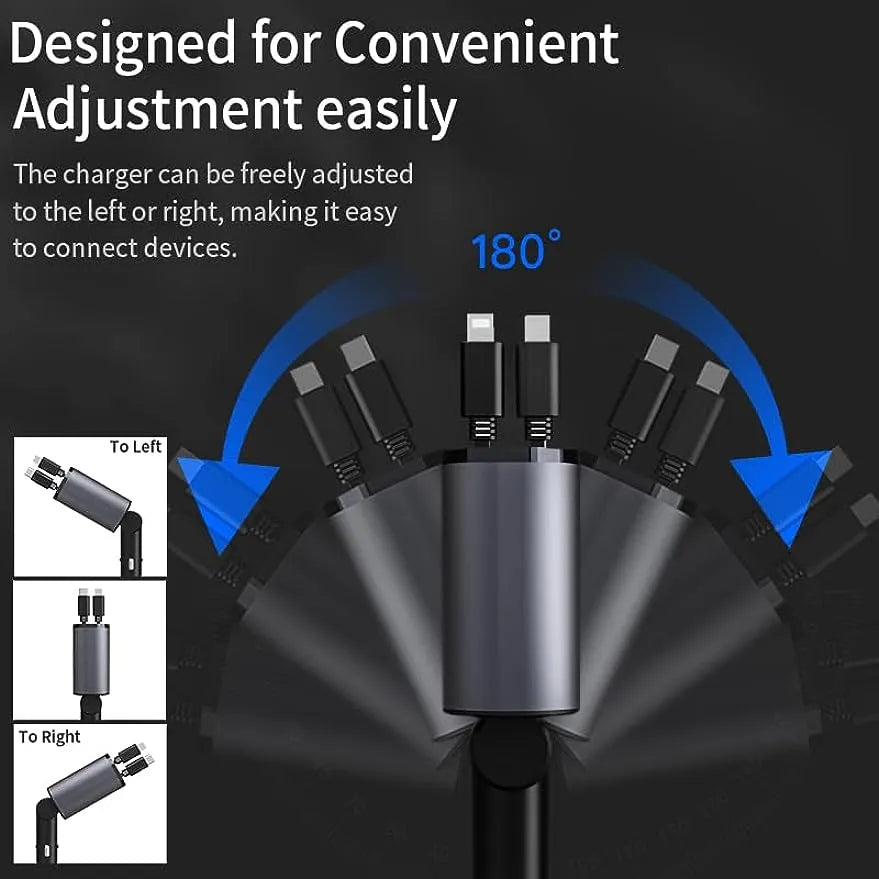 Car Retractable 4 In 1 Fast Charger - Image 7