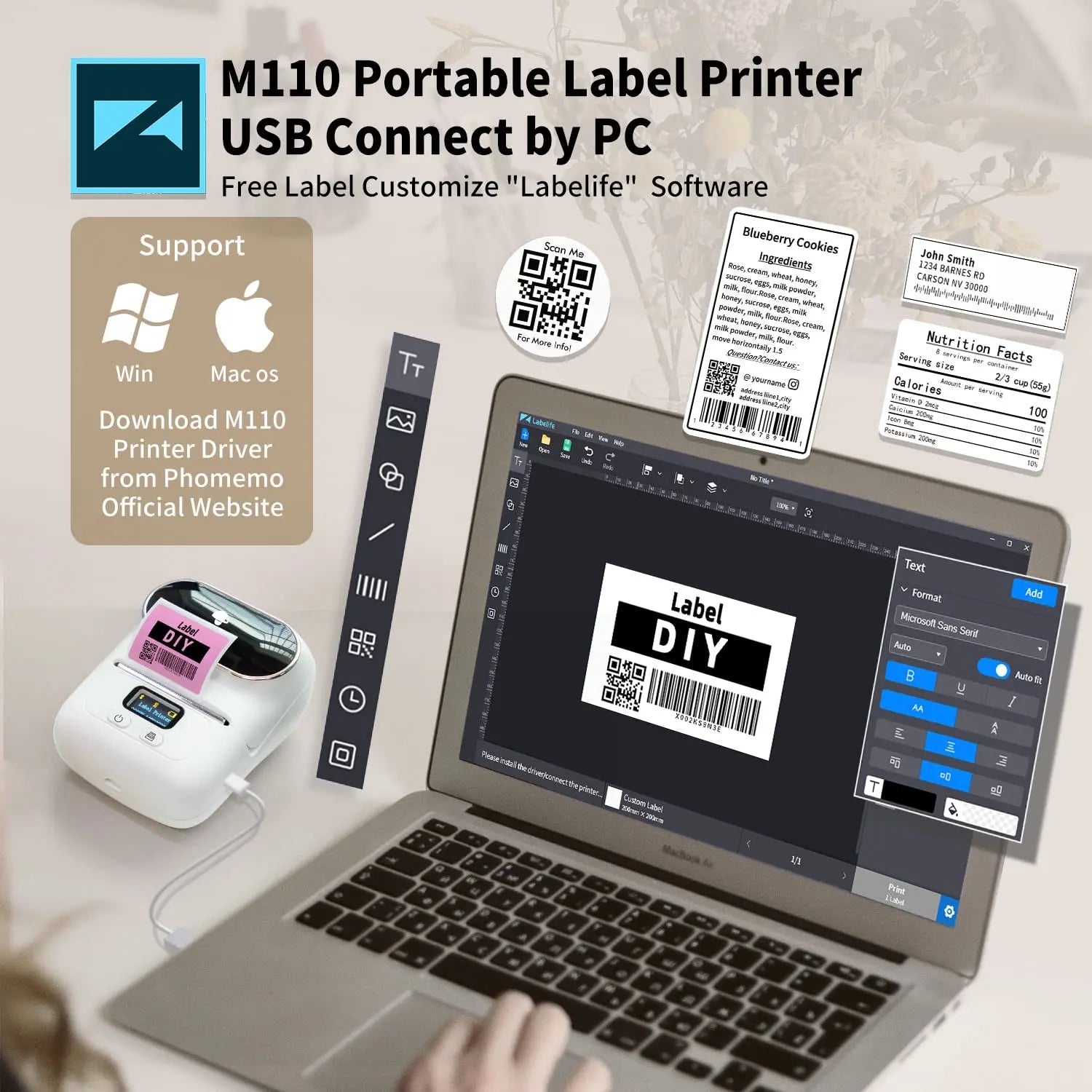 Phomemo M110 Portable Label Printer - Image 5