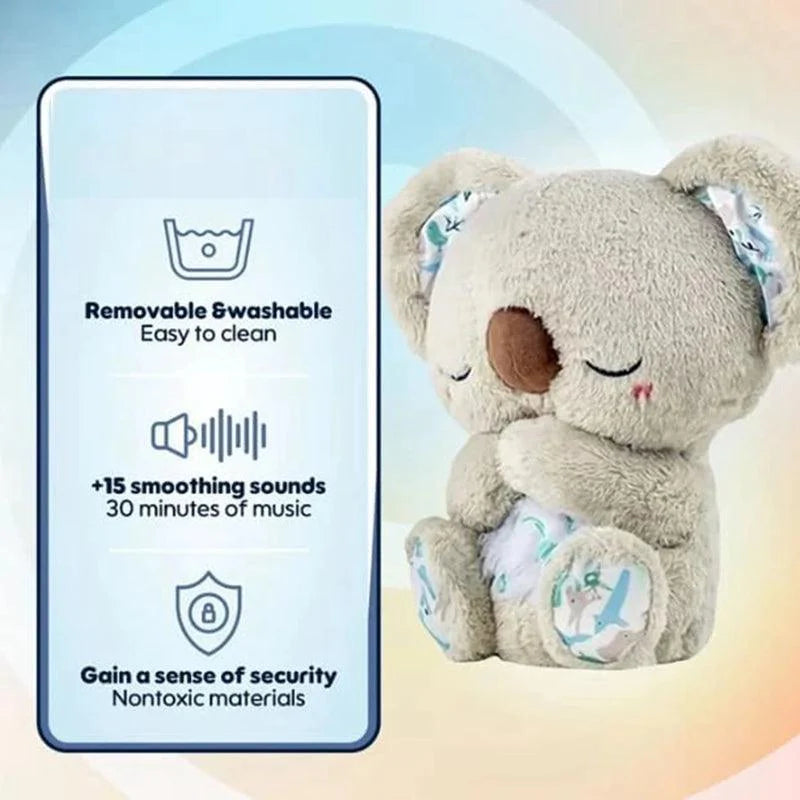 Anxiety Relief Sleeping Koala Breathing Plush Toy - Image 5