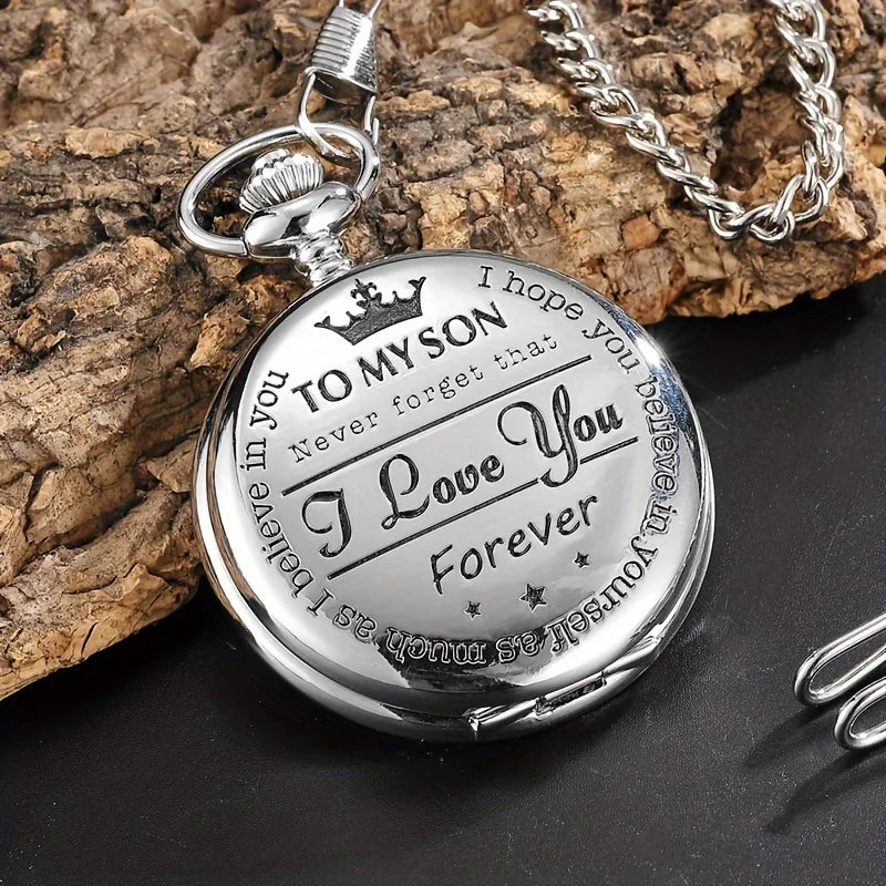 Engraved Vintage Pocket Watch - Image 5