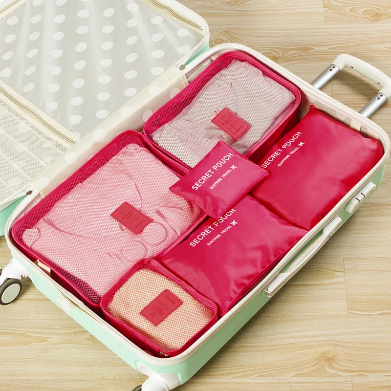 Travel Organizer Set - 6Pcs Portable Luggage Bags - Image 10