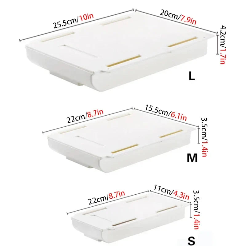 Self-Adhesive Desk Hidden Storage Box - Image 14