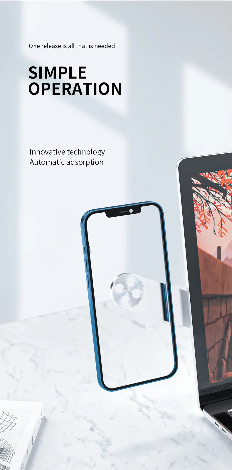 Magnetic Laptop Phone Holder - Image 12