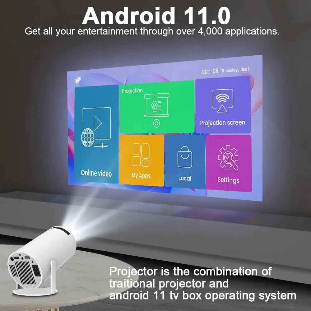 Portable 4K Projector - Home Cinema Outdoor Projetor - Image 7