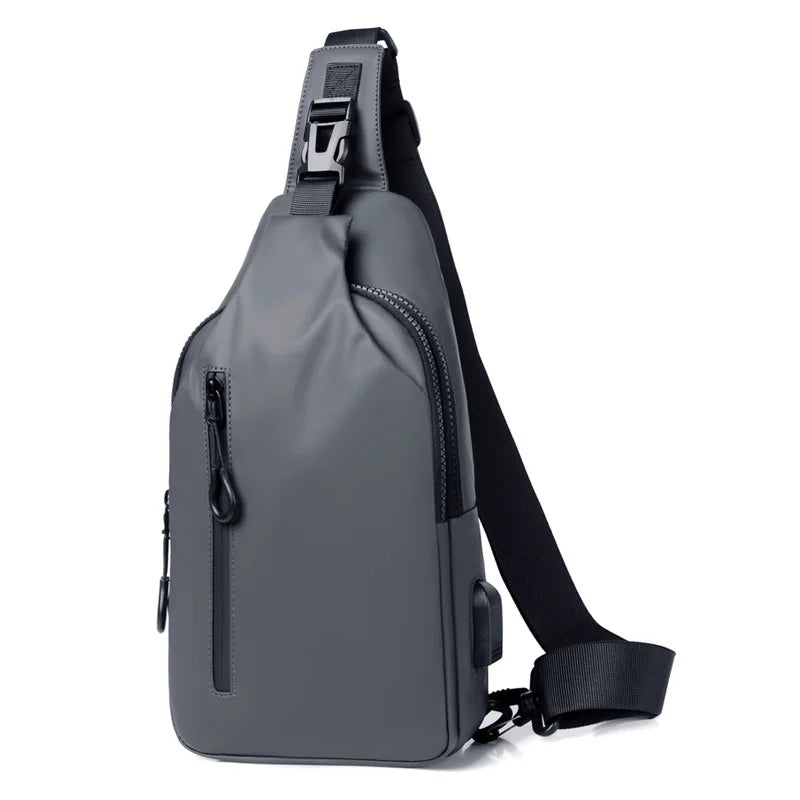 Waterproof Chest Bag With Usb Charging Interface - Image 4