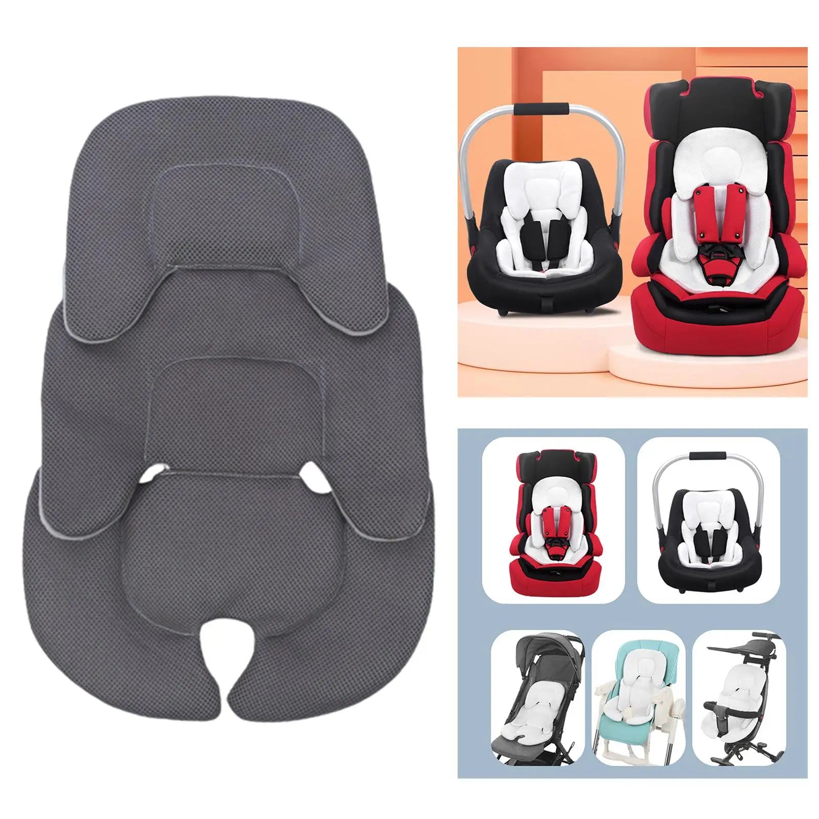 Baby Stroller Cushion Head And Pillow Car Seat - Image 5