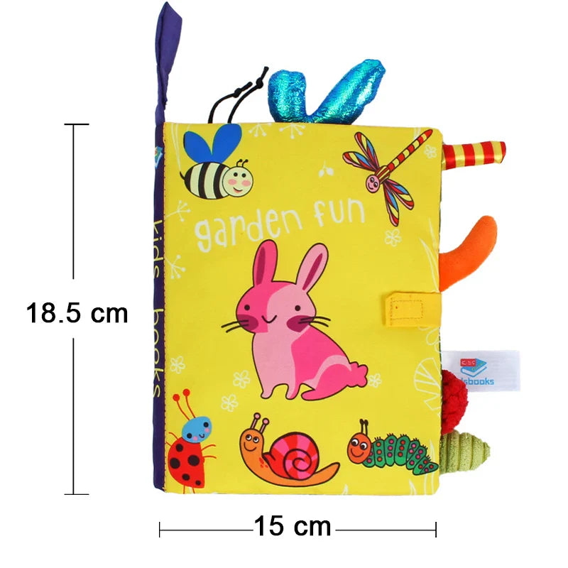 Montessori Baby Cloth Book Black And White Books Newborn - Image 12