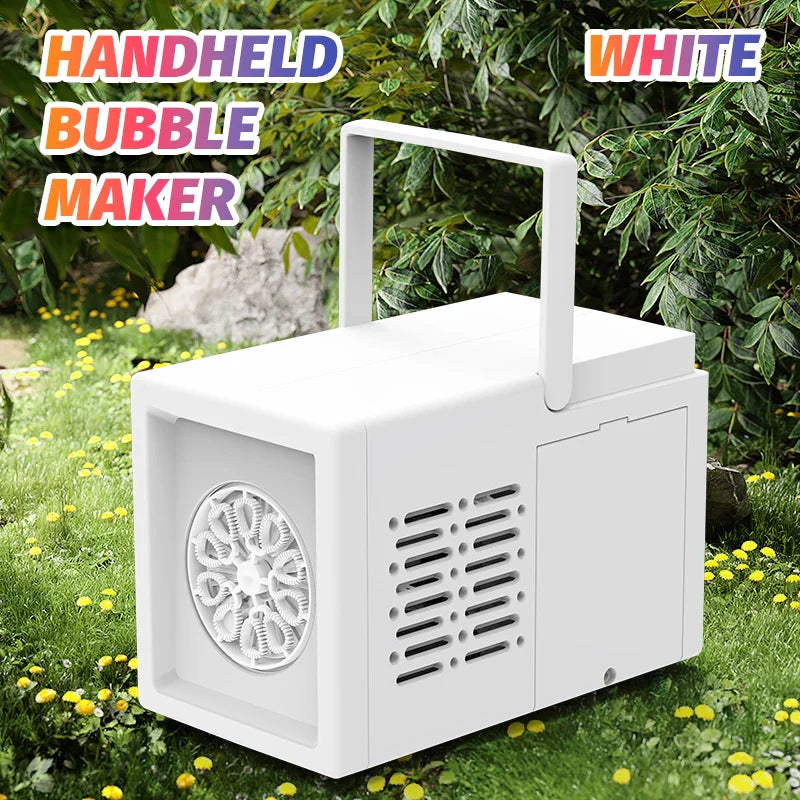 Handheld Electric Bubble Machine | Automatic Bubble Blower For Kids & Adults | Outdoor Fun - Image 4