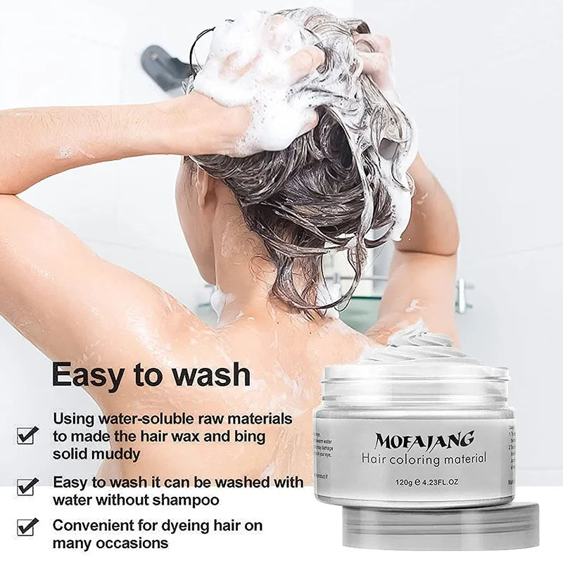 2 In 1 Stylish And Temporary Color Hair Wax - Image 9