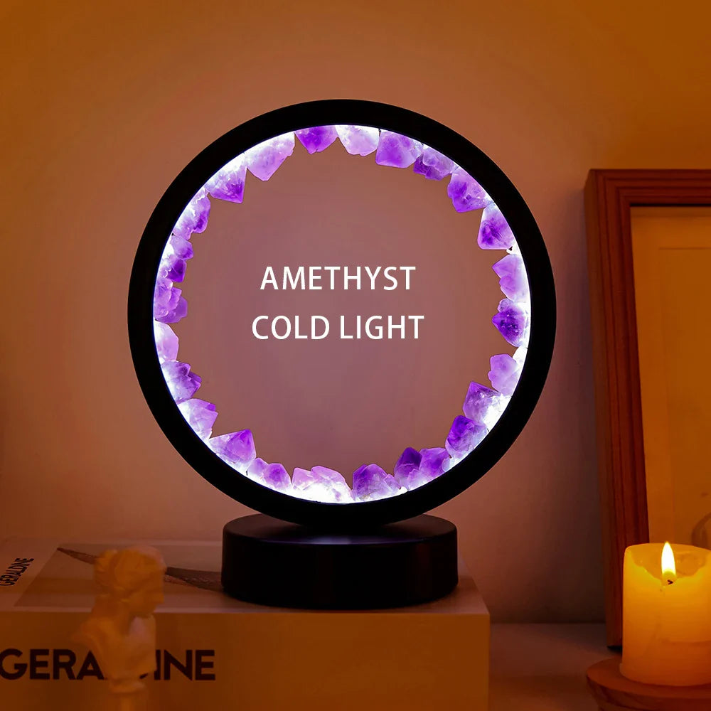Natural Gemstone Crystal Lamp - Image 4