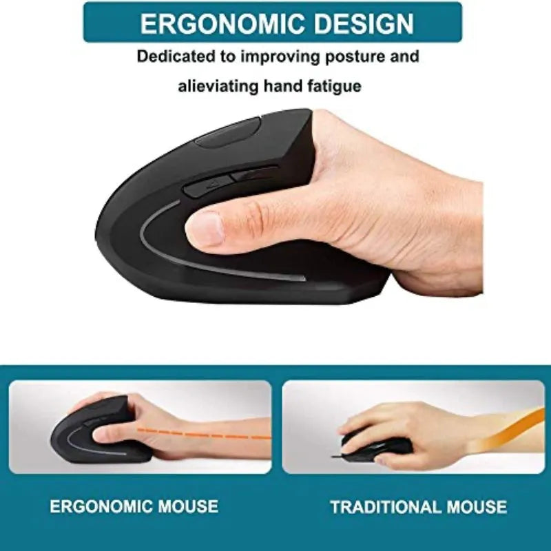 Ergonomic Wireless Vertical Mouse - Image 9