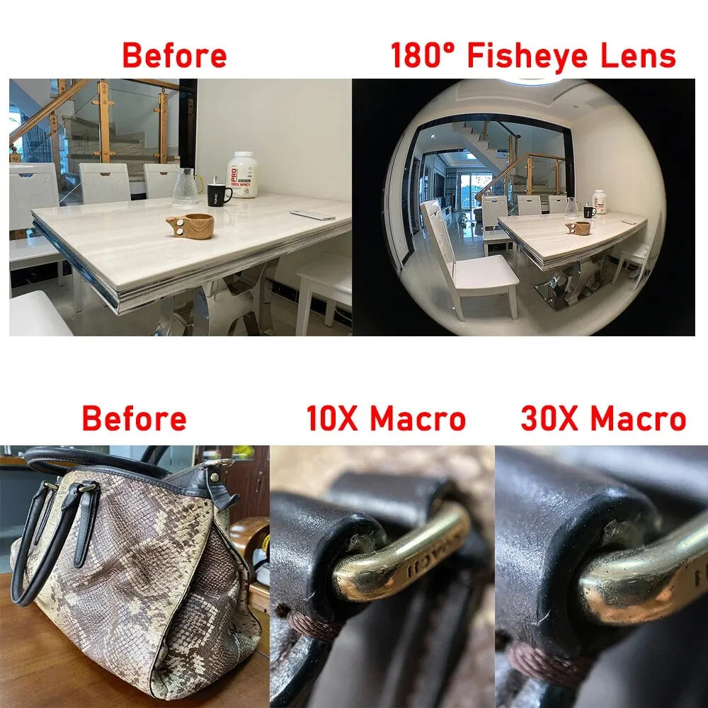 5 In 1 Mobile Fisheye Telephoto Lens Case - Image 8