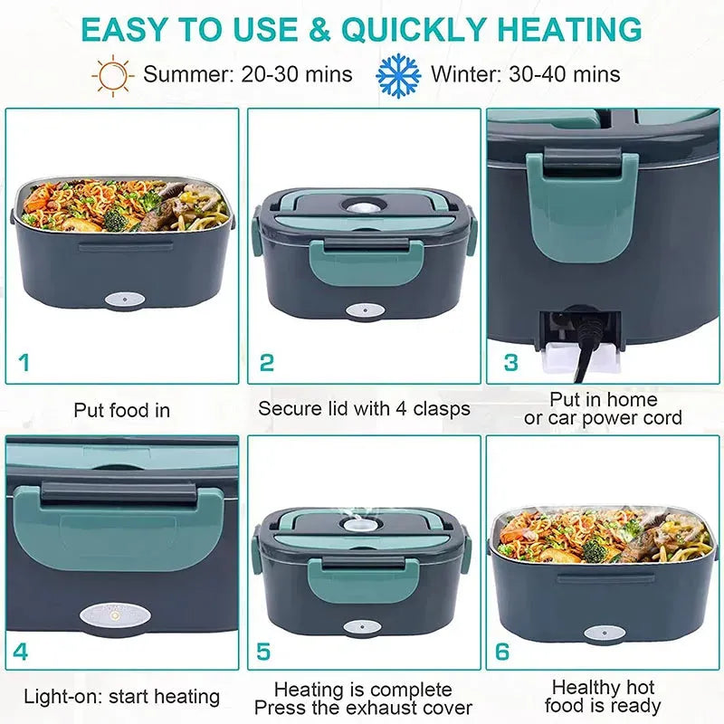 1.5 L 60W Electric Lunch Box Food Warmer - Image 5