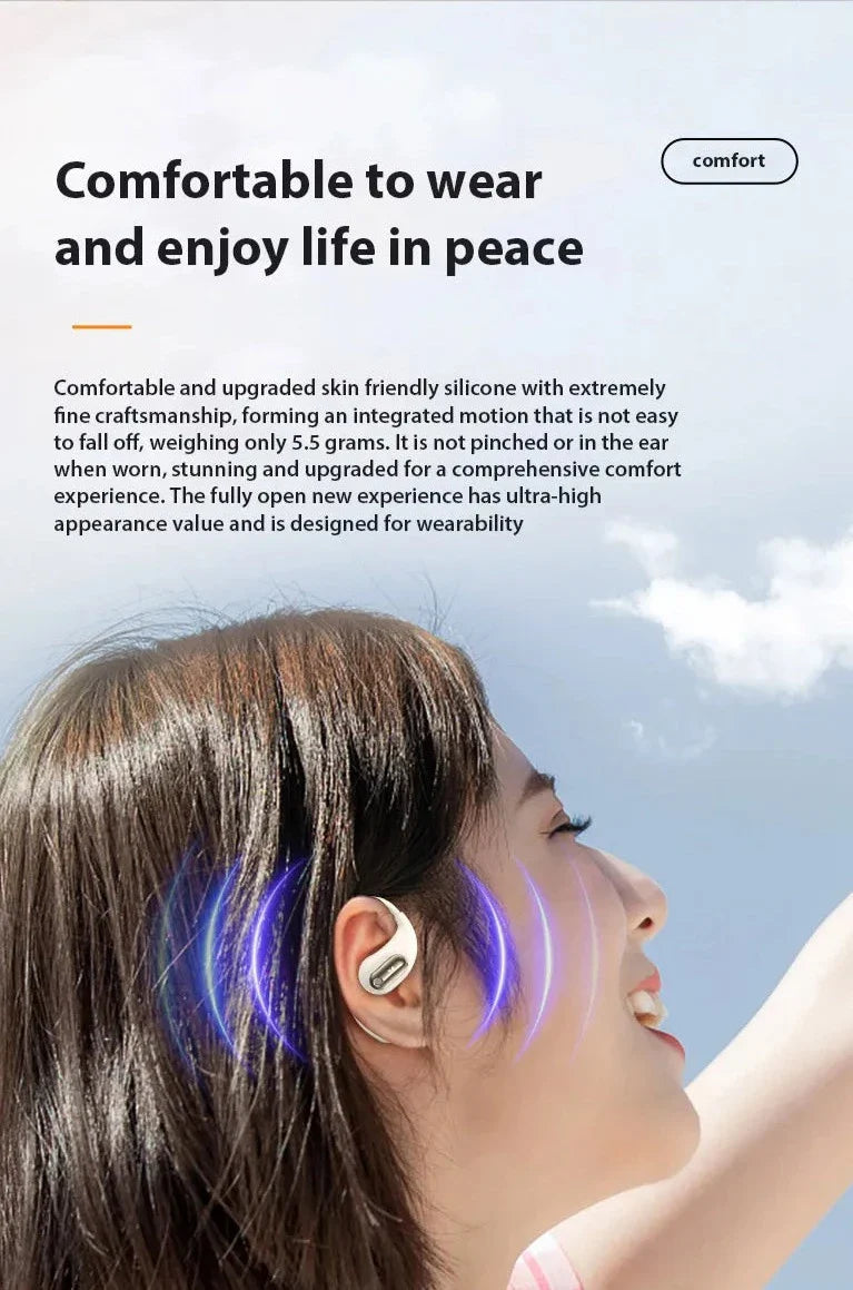 Bone Conduction Bluetooth Touch Control Earbuds - Image 9