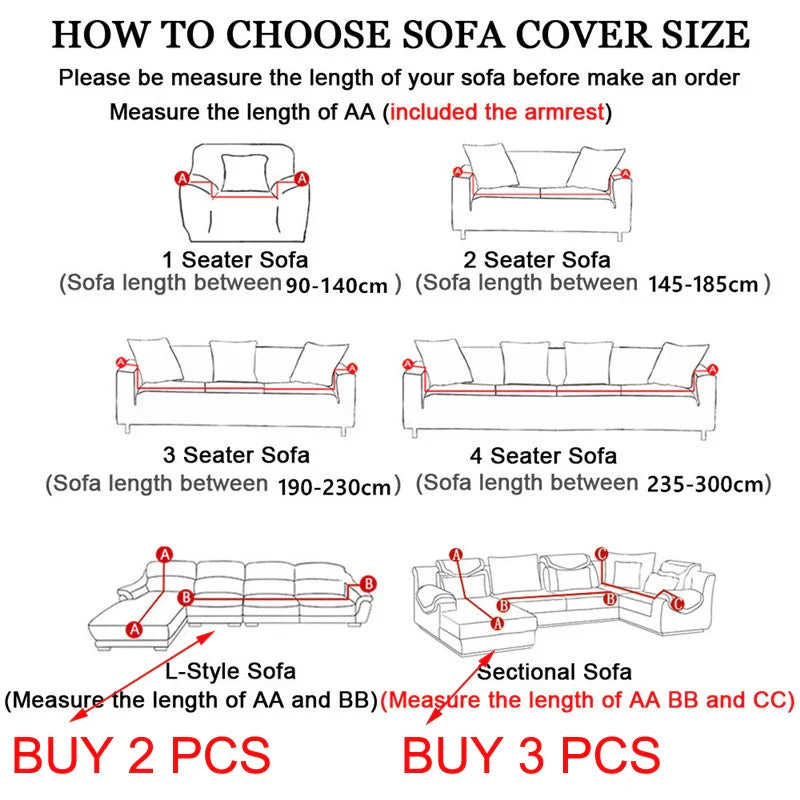 Waterproof Elastic Sofa Cover - Image 9