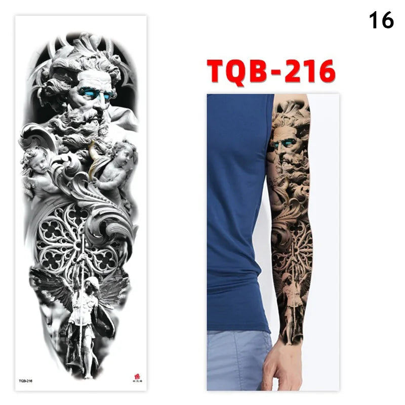 Full Arm Temporary Tattoos - Image 17