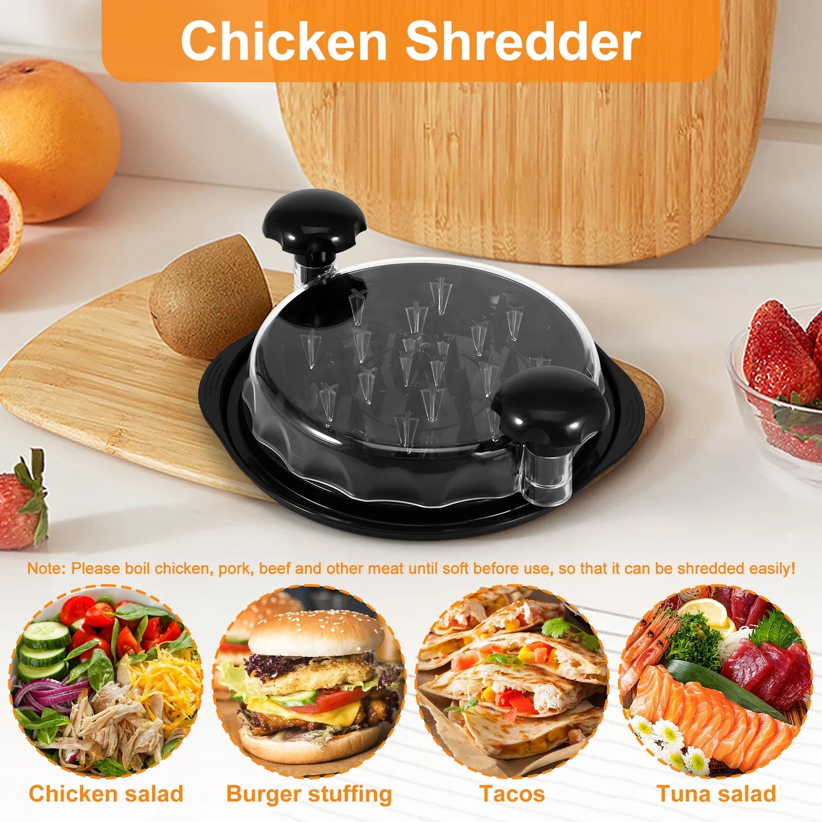 Non-Slip Ergonomic Handle Meat Shredder - Image 5