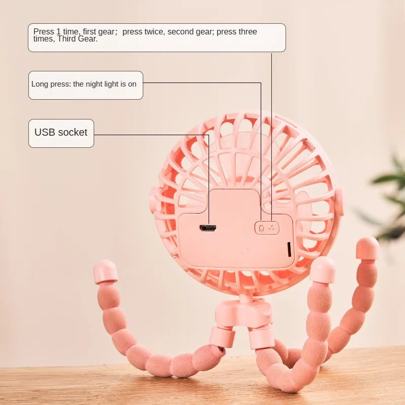 Portable Outdoor Clip On Baby Fan - Image 8