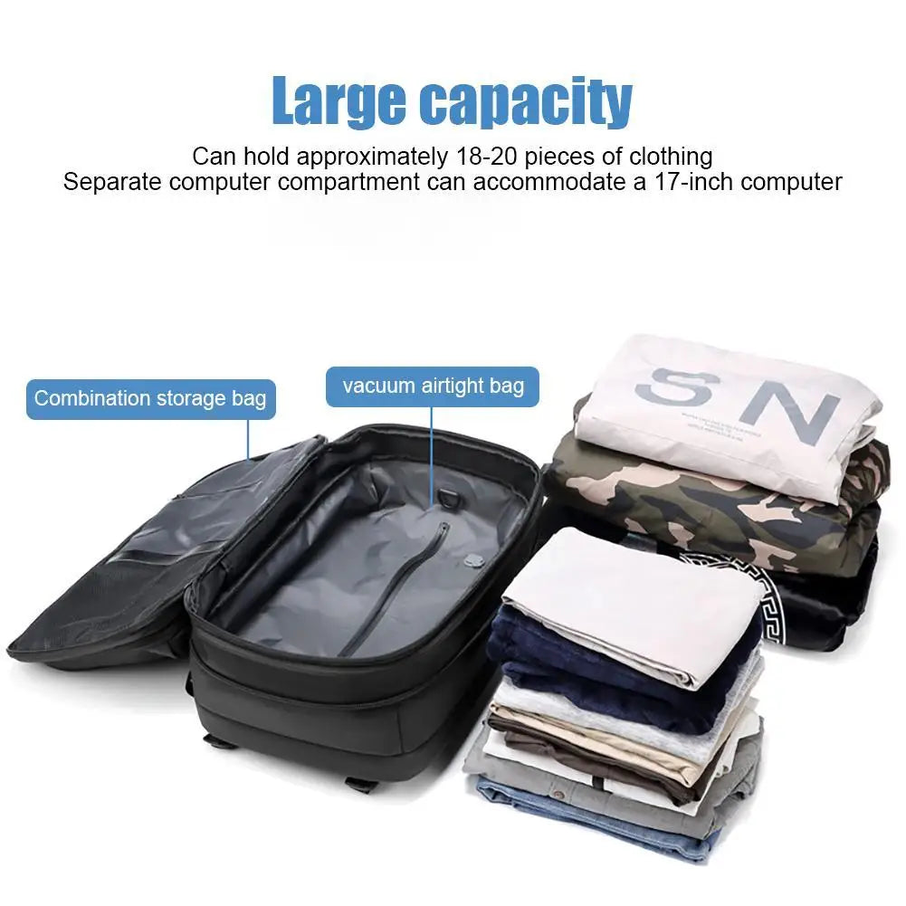 Expandable Vacuum Compression Travel Backpack - Image 7