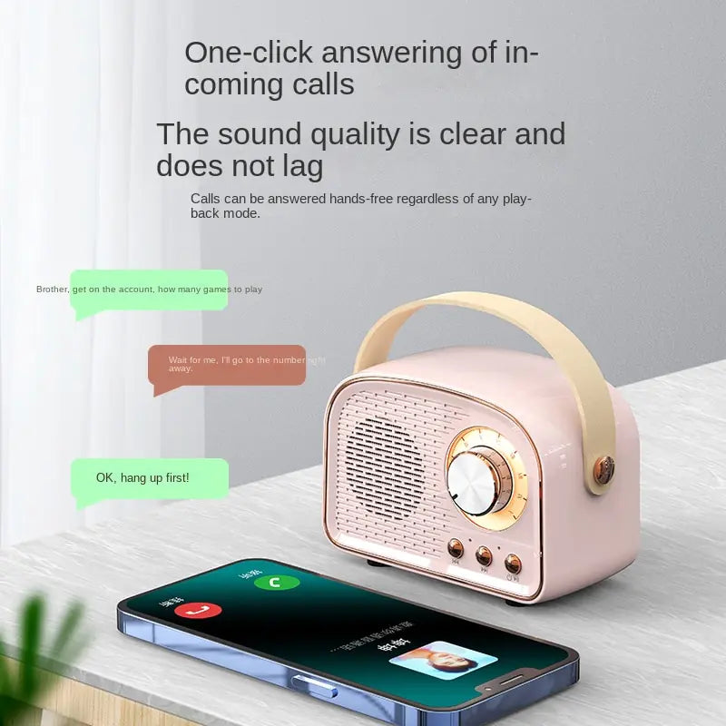 Retro Mini Bluetooth Speaker - Image 5