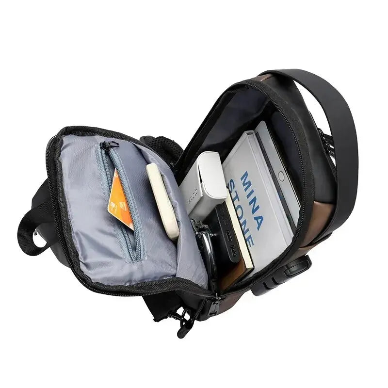 Waterproof Chest Bag With Usb Charging Interface - Image 20